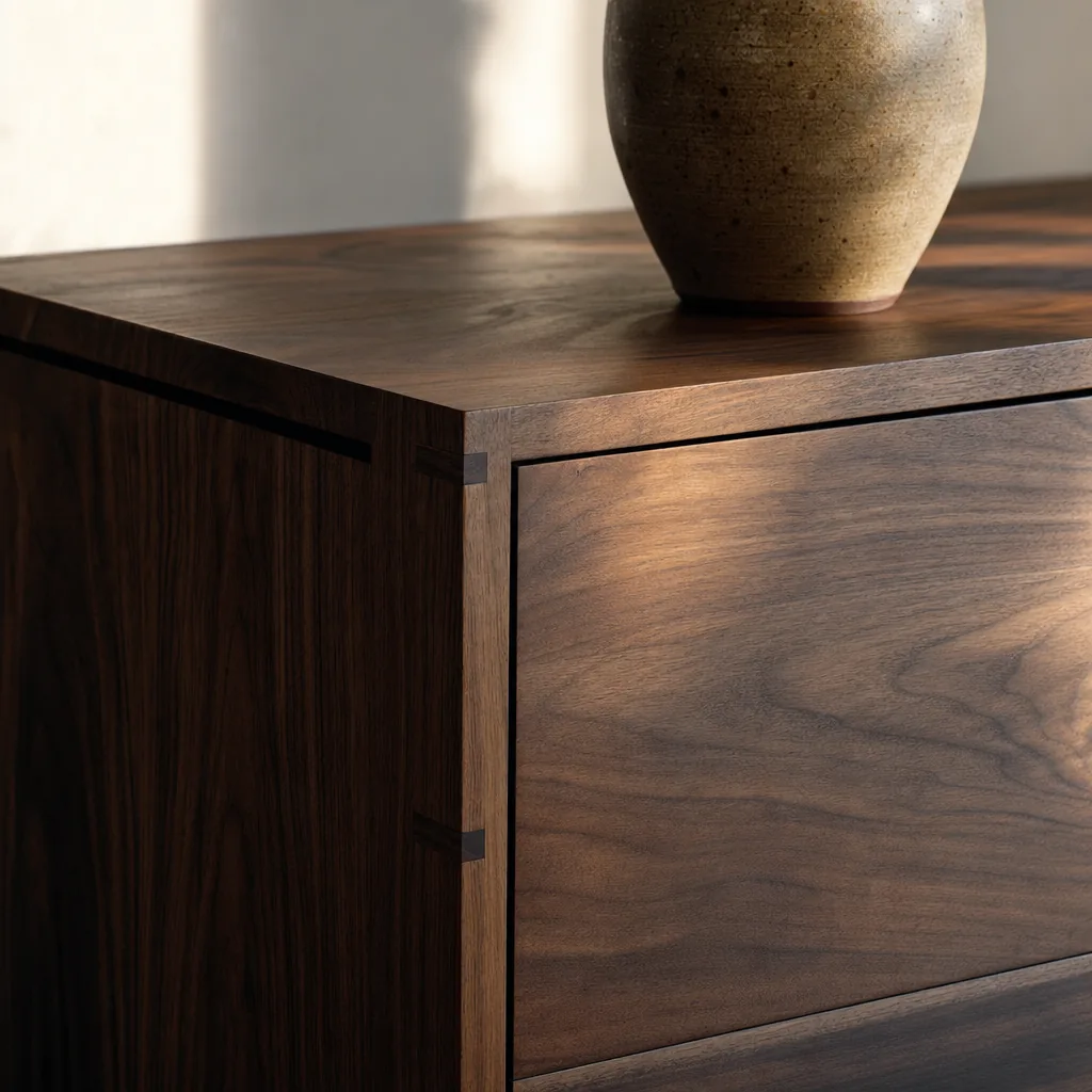 Black walnut grain and joinery